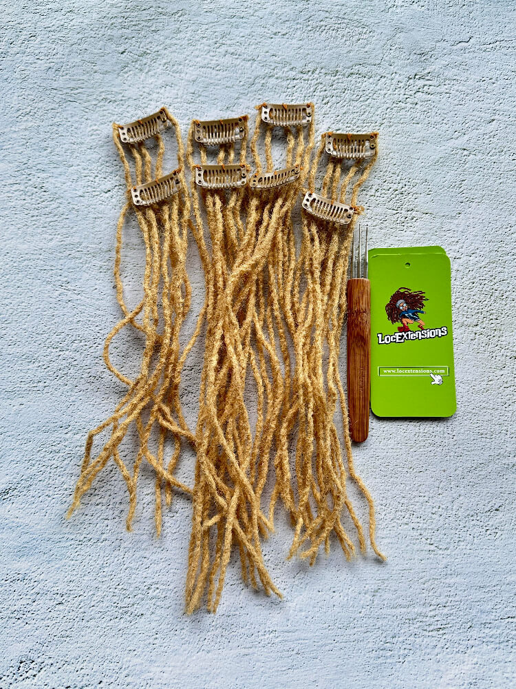 0.2cm Micro Sisterlocks Clip-In Extensions | Honey Blonde 100% Human Hair