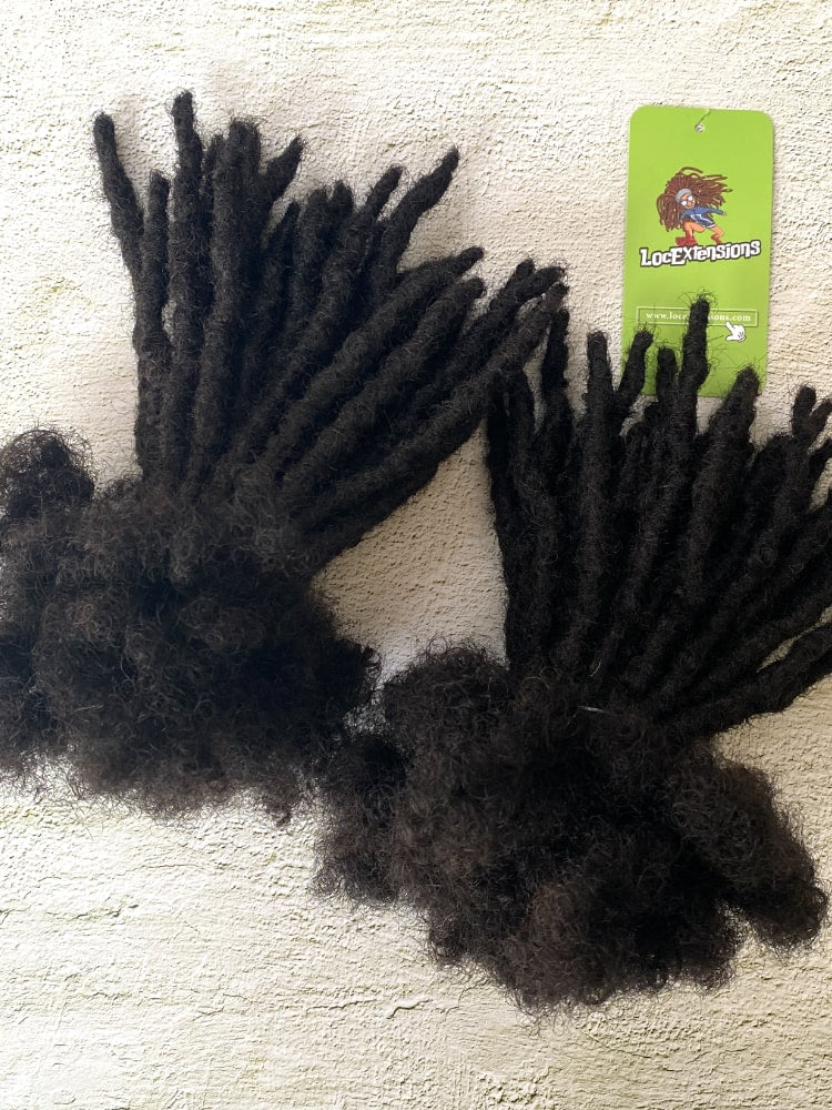 Anwi Textured human hair loc extensions in sizes