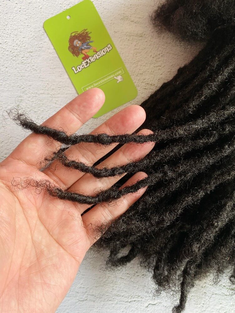 Coil Tips Anwi Textured Human Hair Loc Extensions-4-18 inches