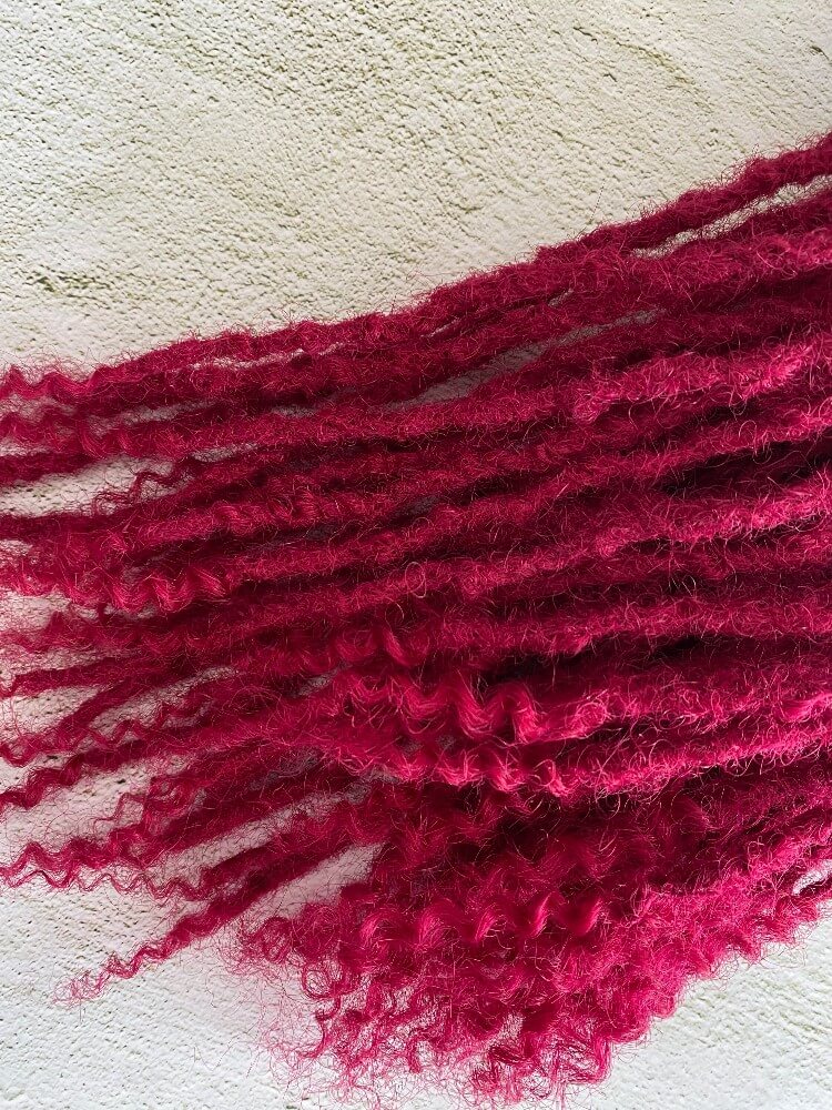 Textured 99J Human Hair Loc Extensions