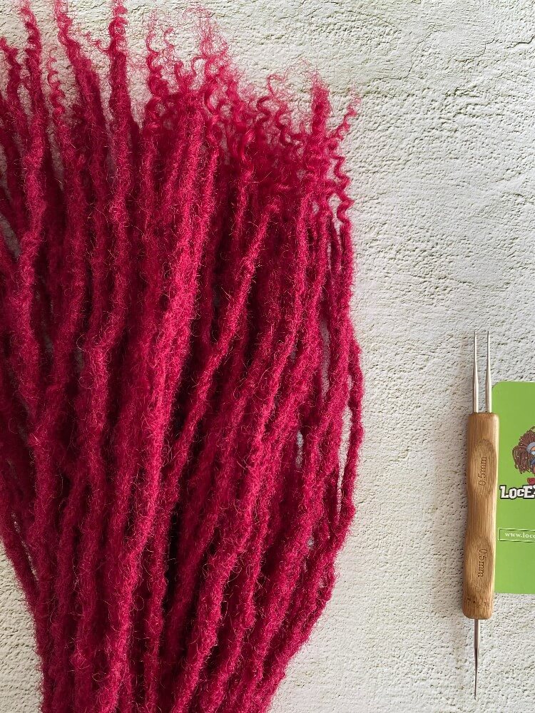 Textured 99J Human Hair Loc Extensions