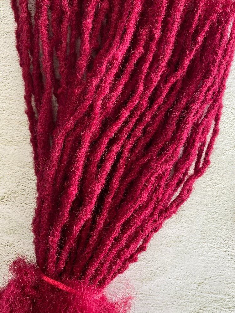 Textured 99J Human Hair Loc Extensions