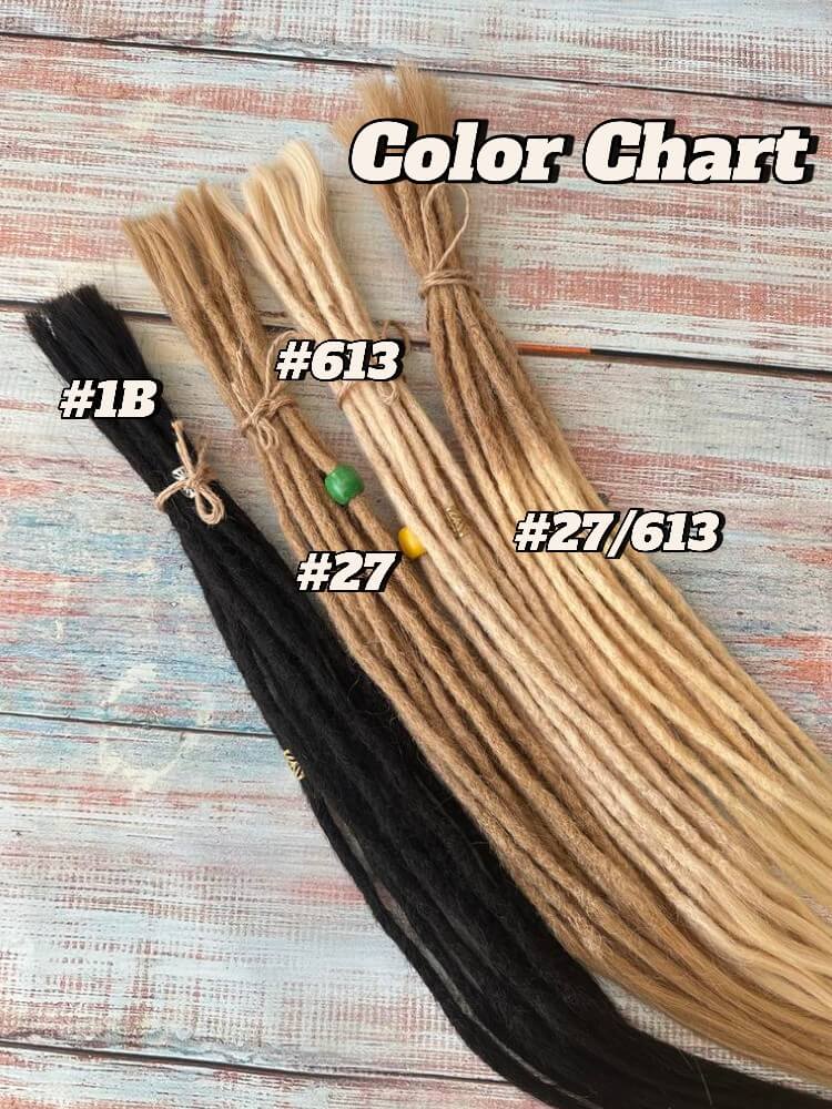 Human Hair Single Ends Dreadlock Extensions(Loose Top & Loose Ends)