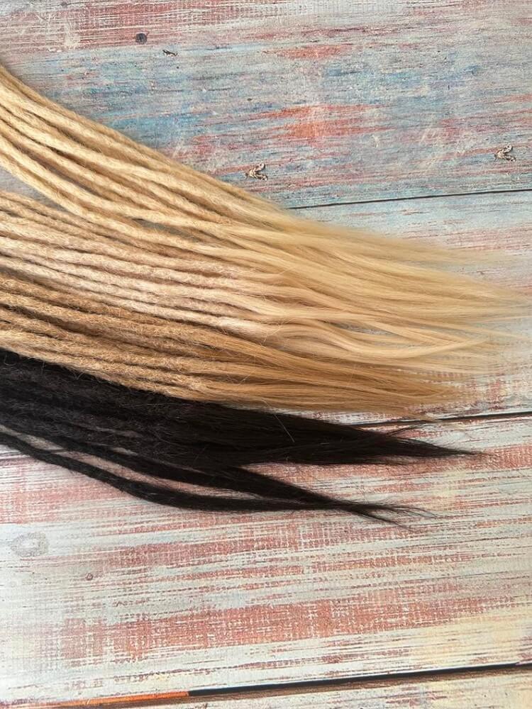 Human Hair Single Ends Dreadlock Extensions(Loose Top & Loose Ends)