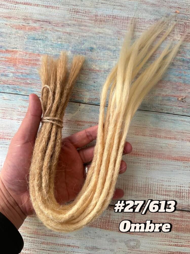 Human Hair Single Ends Dreadlock Extensions(Loose Top & Loose Ends)