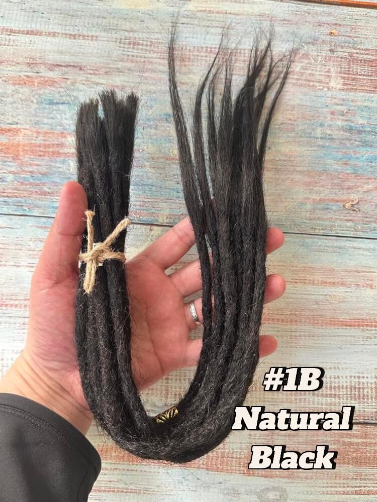 Human Hair Single Ends Dreadlock Extensions(Loose Top & Loose Ends)