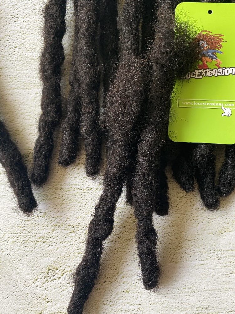 Human Hair Textured Wicks Loc Extensions