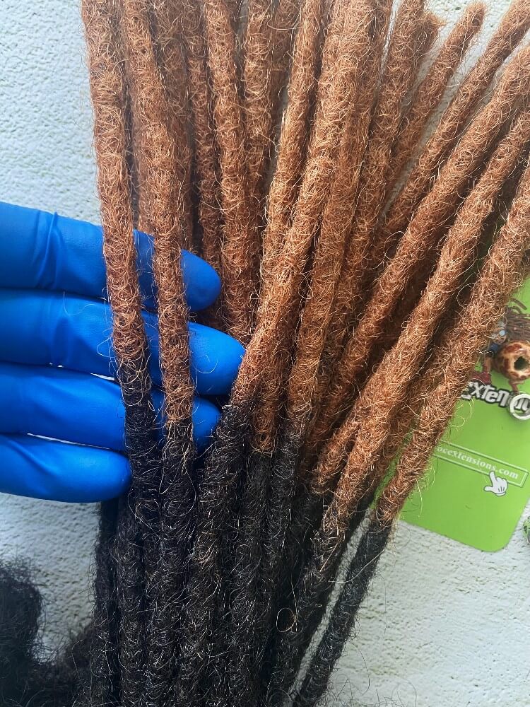 Ombre Human Hair Loc Extensions Honey Tips (#30 tips)