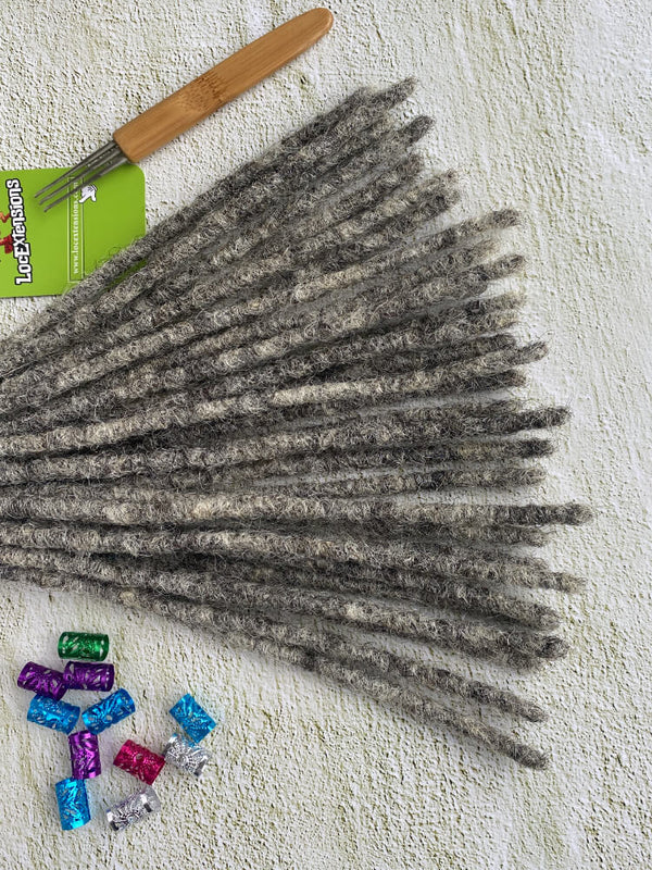 Buy Nice Quality Salt and Pepper Human Hair Extensions