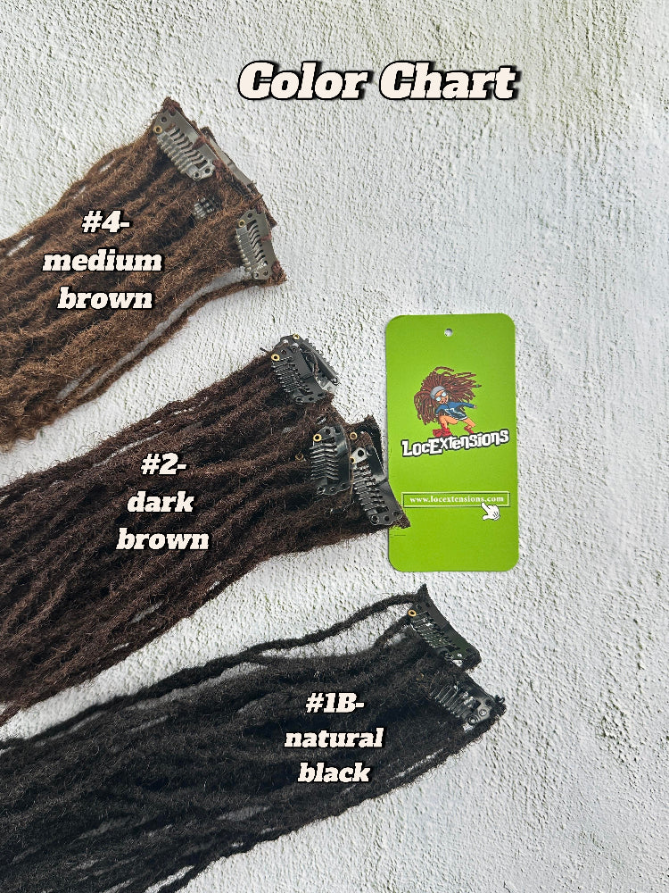 0.2cm Sisterlocks Clip-in Extensions | 100% Human Hair ｜5 Locs per Clip