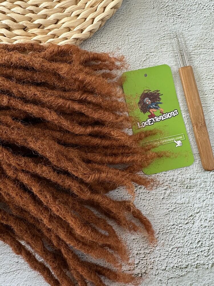 Coil Tips Anwi Textured Human Hair Loc Extensions-Ombre Color (T1B/30)