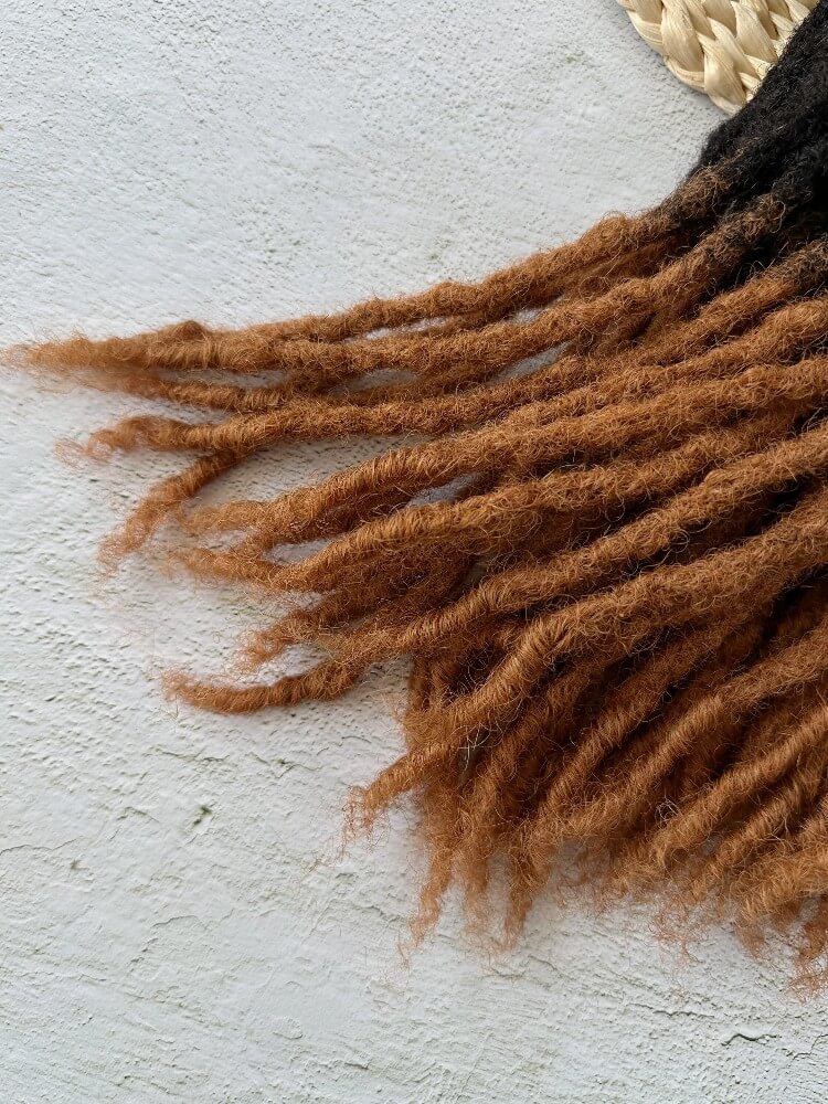 Coil Tips Anwi Textured Human Hair Loc Extensions-Ombre Color (T1B/30)
