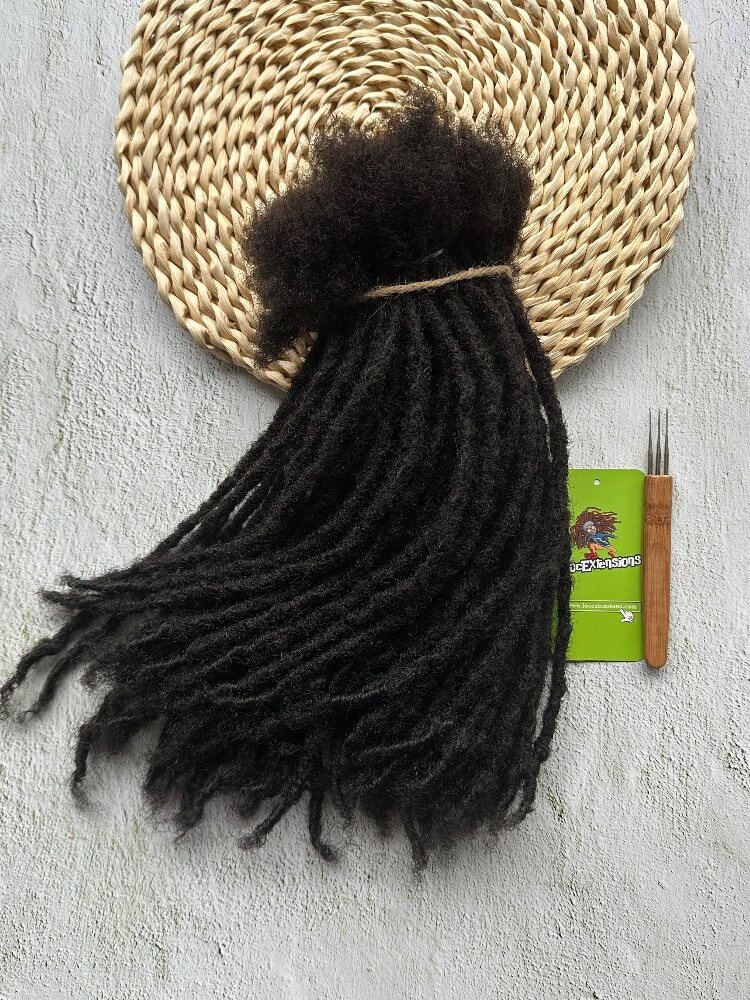 Coil Tips Anwi Textured Human Hair Loc Extensions-4-20 inches
