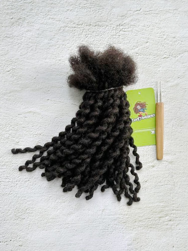 Deep Wave Human Hair Loc Extensions