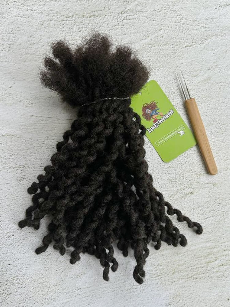 Deep Wave Human Hair Loc Extensions