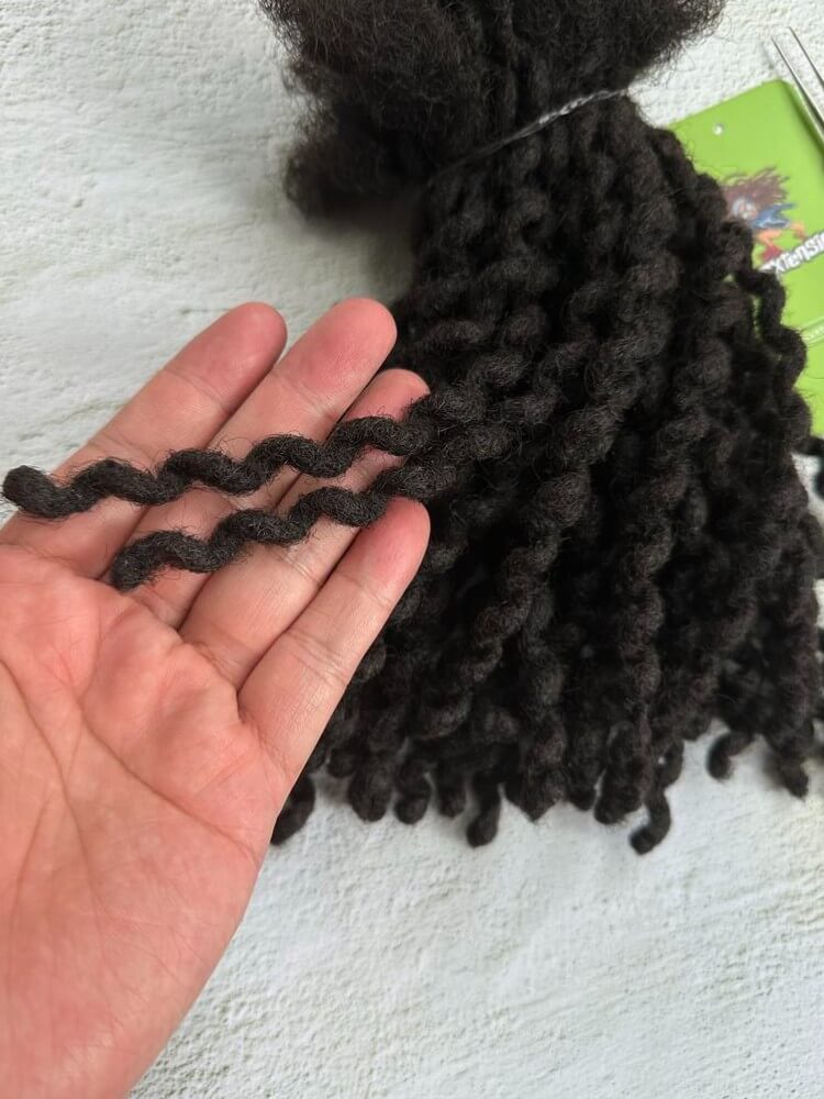 Deep Wave Human Hair Loc Extensions