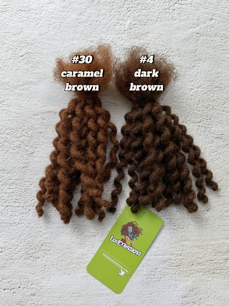 Deep Wave Human Hair Loc Extensions