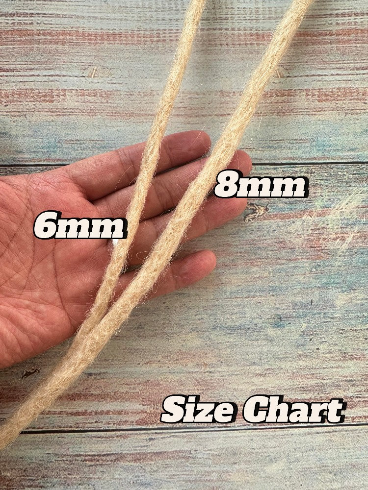 Human Hair Single Ends Dreadlock Extensions(Loose Top & Loose Ends)-Brown Color Series