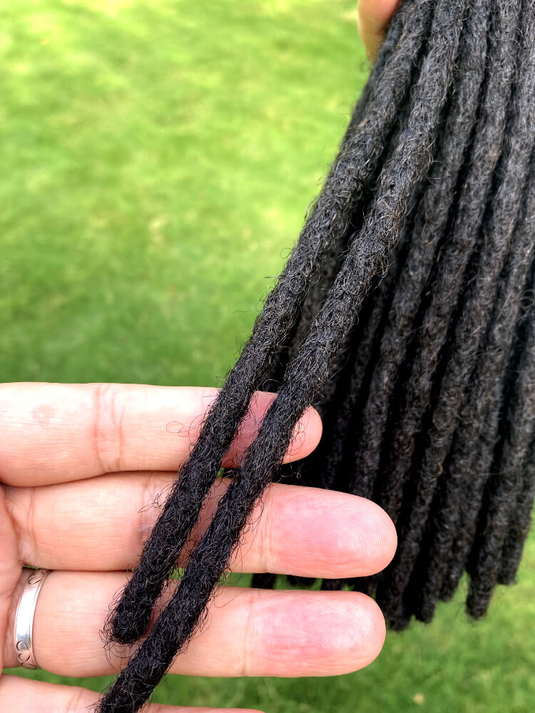 10 Inch Loc Extensions Human Hair Small Pencil Locs - LocExtensions.com