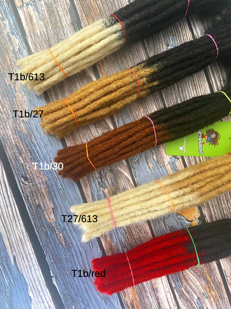 Ombre Loc Extensions Handmade 100% Human Hair