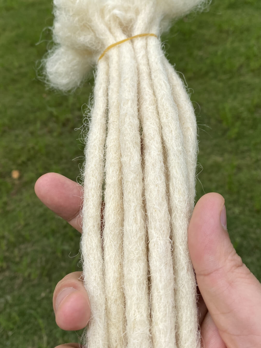 blonde dreadlock extensions 0.8 cm