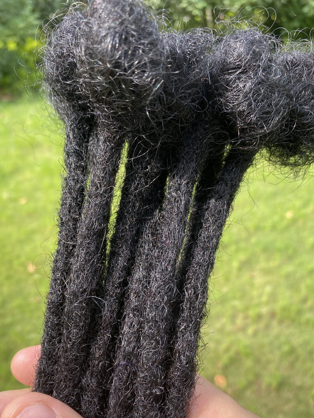 human hair dreadlock extensions 1b/27 color